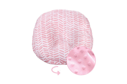 Minky lounger cover PINK HERRINGBONE